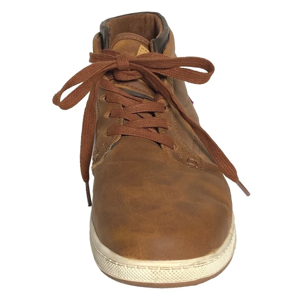 Levi's Men's Brown Mid Top Sneakers Size 8 EUR 41‎ Casual Chukka Style Shoes